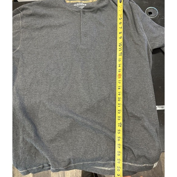 Polaris Ranger Henley Thermal Long Sleeve Casual Thermal Gray 3XL New NWT - Picture 10 of 10